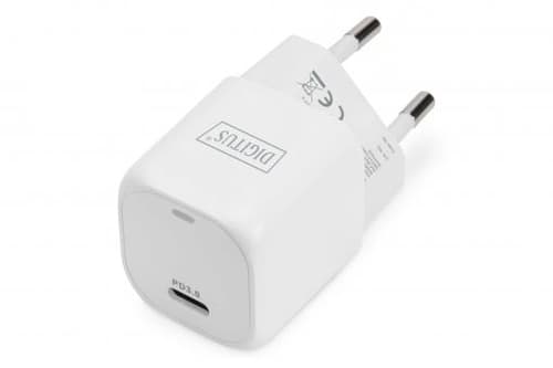 Digitus power adapter - 24 pin USB-C - 20 Watt Hvid