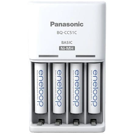 Battery charger PANASONIC Eneloop Basic BQ-CC51 + 4x AAA 800 mAh (K-KJ51MCD04E)