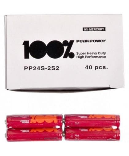 Zinc carbonic zinc battery GP R6 AA 2 pcs. PEAKPOWER PP-S2 1.5V