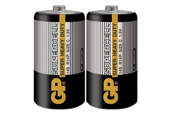 Zinc carbon battery GP R14 14S-S2 POWERCELL 2 pcs. shrink 1.5V