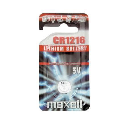 Button battery lithium MAXELL  CR1216 3V