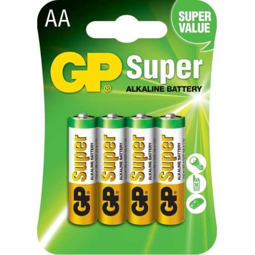 GP Alkaline battery SUPER LR-6 AA /4 pcs./ 1.5V