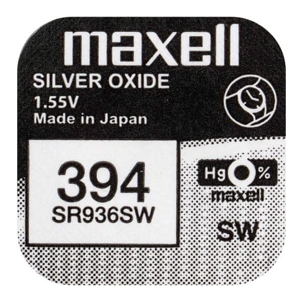 Button Battery Silver MAXELL SR936 SW /AG9/, 394 1.55V