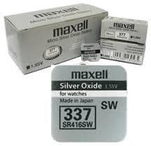 Button Battery Silver MAXELL SR416 SW  /337/1.55V
