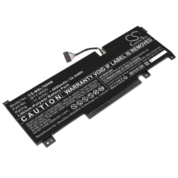 Laptop Battery for MSI Katana GF76 11UD-050 CS-MSL760NB BTY-M492 11,4V 4600mAh CAMERON SINO