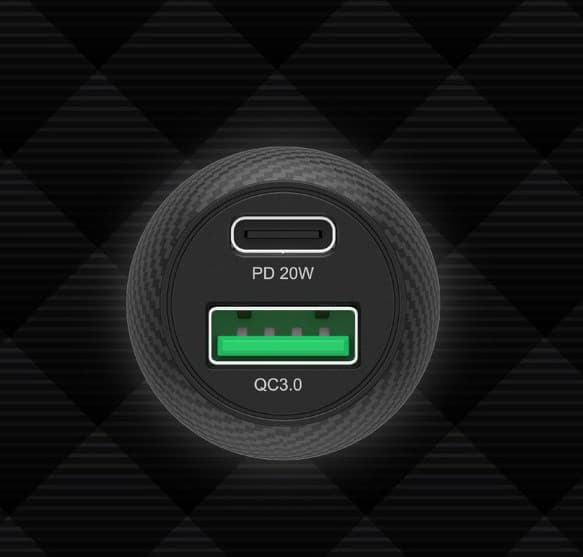 Unitek P1400A Autolaturi 38W USB-A USB-C QC 3.0