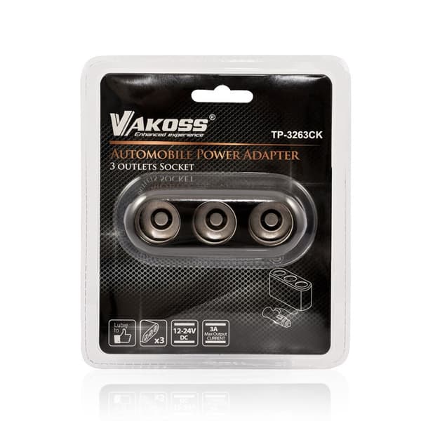 Vakoss TP-3263CK Car Cigarettænder Splitter