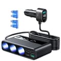Miniatyrbillede 7 af 9: Joyroom Car Charger 9-in-1, (C+U+U+U+U+U+ 3 cigarette lighter socket) 154W, Black (JR-CL06)