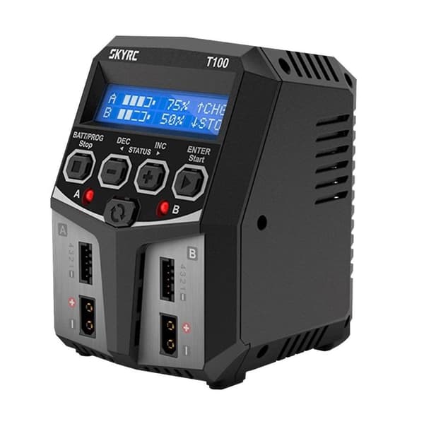 Charger SkyRC T100 2 x 50W Svart, Silver