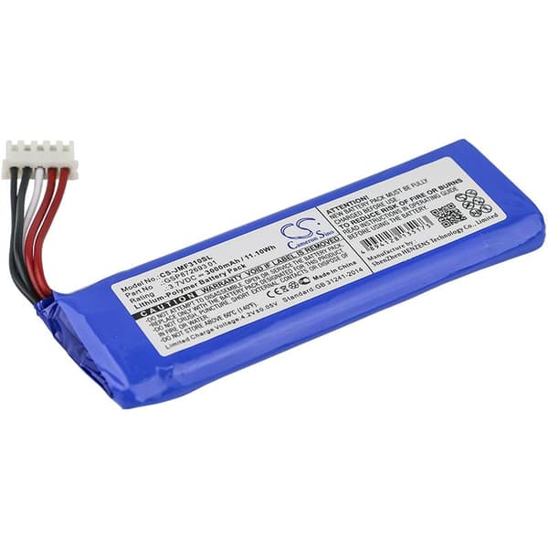 Battery for BLUETOOTH SPEAKER JBL Flip 4 GSP872693 01 3,7V 3000mAh LiPo Cameron Sino