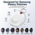 Pikkukuva 5 / 8: Laturi virtapankilla 1800 mAh Samsung Galaxy Watchille - Valkoinen