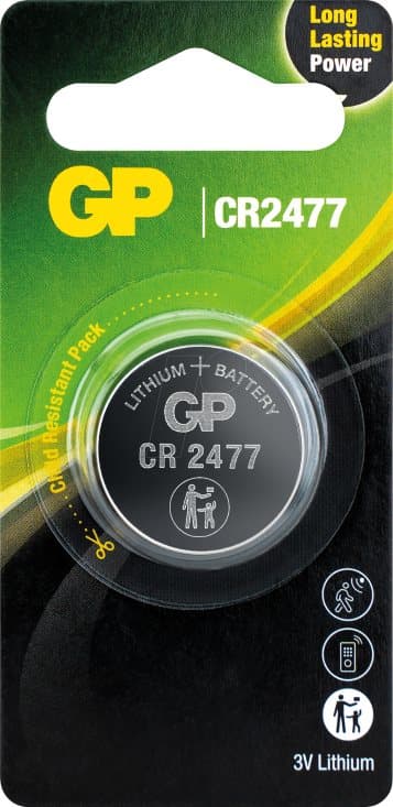 Button Battery Lithium CR-2477 3V  GP