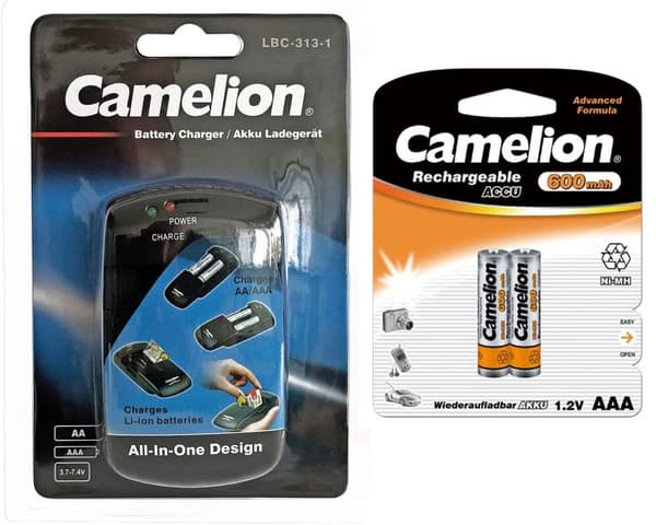 Batteriladdare för Li-Ion 18650 och NiMH AA och AAA