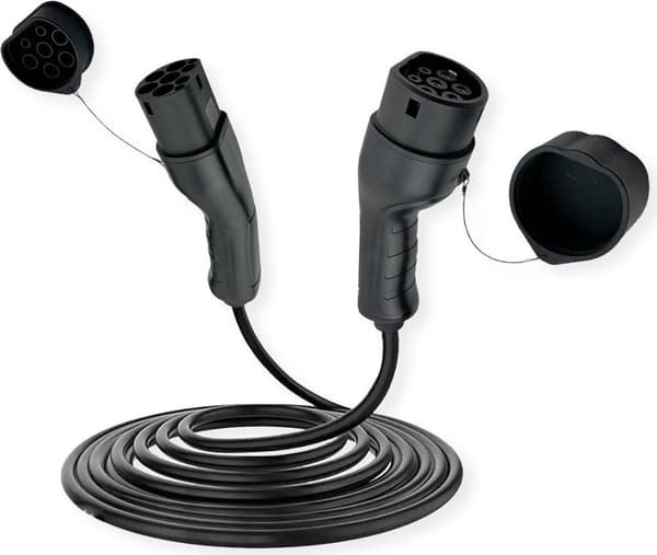 ROLINE e-bil ladekabel type 2, 3-faset, 480VAC (3P+N+E), 16 A, 11 kW, 3 m