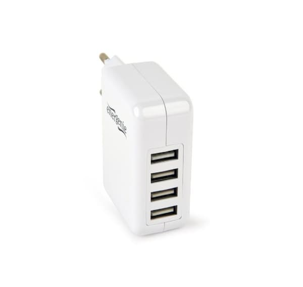 Lader usb universal hvit/4port eg-u4ac-02, Gembird