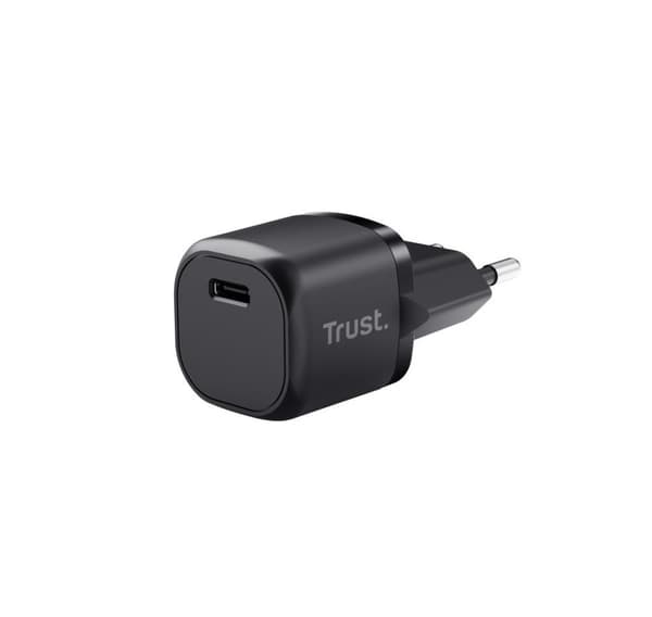 Mobillader vegg maxo 20w/usb-c sort 25174, Trust Sort
