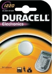 Lithium Button Battery DURACELL CR1220 3V 1pc.
