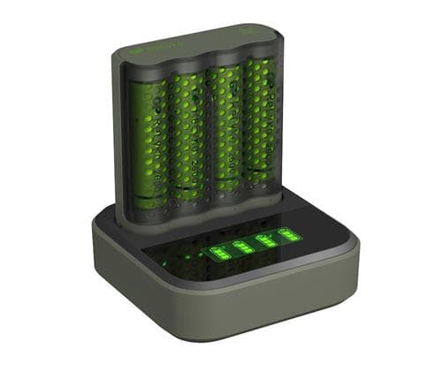 GP ReCyko Speed Battery Charger, M451 (USB) + Dock D451, incl. 4 x AA 2600 mAh Batteries