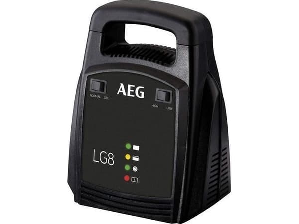 AEG LG 8 10273 Automatisk laddare, Batteriövervakning, Billaddare 8 A, 2,5 A, 5 A