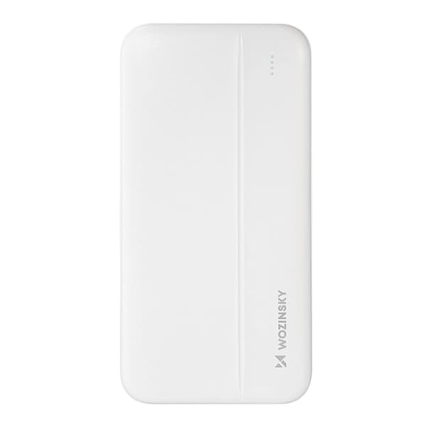 Wozinsky Powerbank 10000mAh 2xUSB:llä - valkoinen