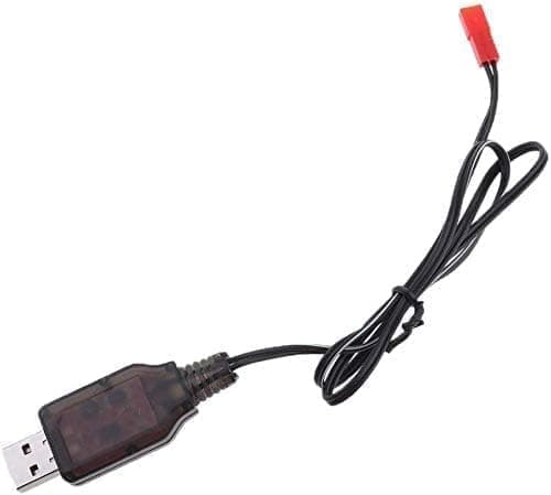 Yunique - USB 6V MH Ni-CD oplader til batterier legetøj fjernbetjening | JST 2P-kabel | Opladning og kortslutningsbeskyttelse | Velegnet til droner