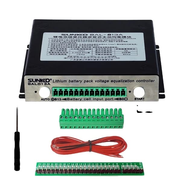 Aktiv balancer, kapacitetsreparation, lithium/Lifepo4 batteripakke, 4S-13S 8A med etui