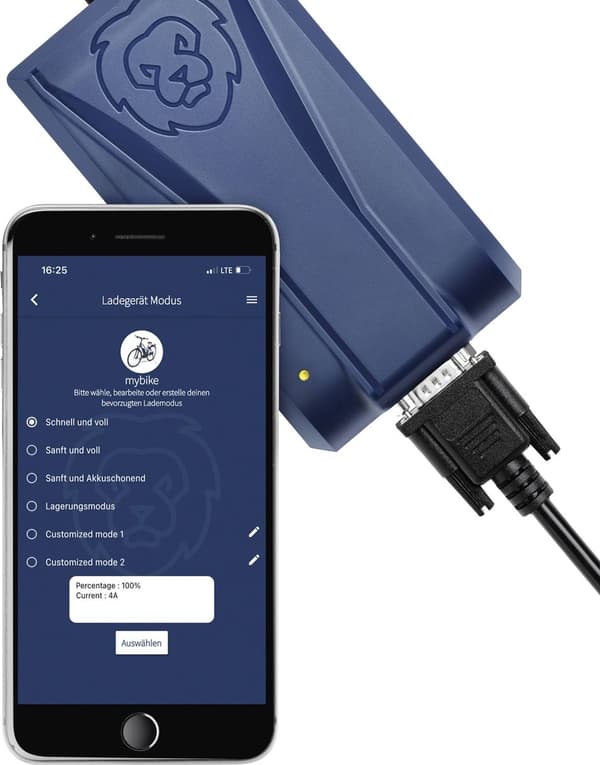 ONgineer LiON Smart Charger 36V med Rosenberger A-kontakt (11206C22)