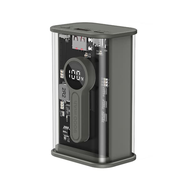 Kompakti Powerbank 9000mah pikalatauksella QC3.0 1xUSB 1xUSB-C 1xUSB-C