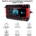 Miniatyrbild 2 av 4: 3T6B Smart pekskärm bilbatteriladdare 12V/4A 24V LCD-skärm med flera skyddsskydd