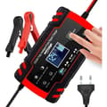 Miniatyrbild 1 av 4: 3T6B Smart pekskärm bilbatteriladdare 12V/4A 24V LCD-skärm med flera skyddsskydd