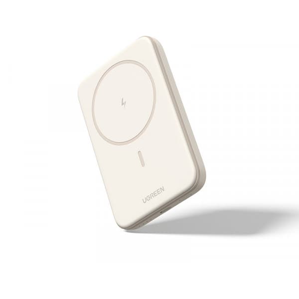UGREEN Magnetisk Trådløs Power Bank -trådløs nødstrømforsyning, 5000 mAh, beige