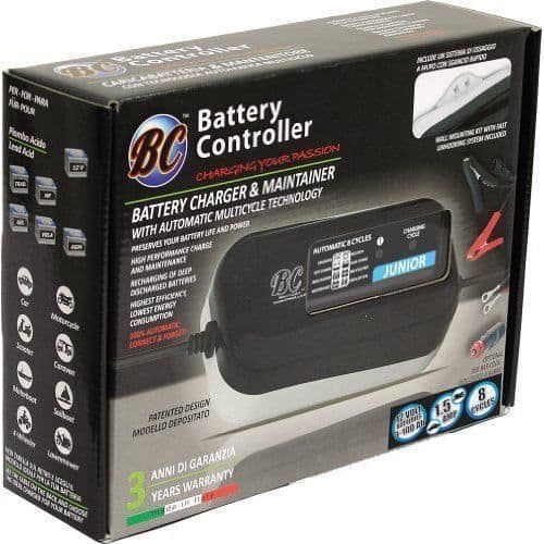 BC Batterikontrolllare Laddare Underhållare för 12 Volts Bil- och Motorcykelbatterier, 1.5 A - 708DEBCJP