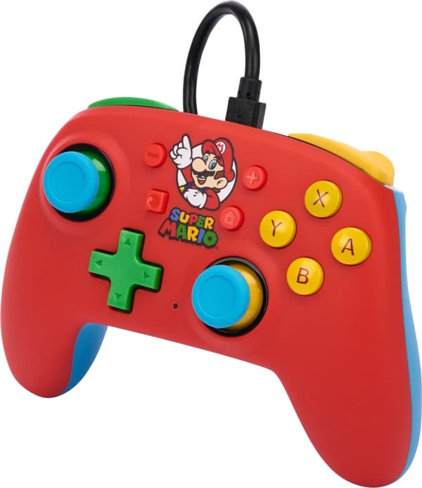PowerA Nano Wired Controller -peliohjain, Mario Medley, Switch