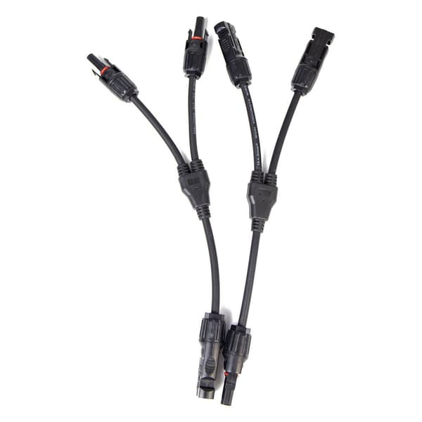 Ecoflow Solar Mc4 Parallel Connection 30 Cm Ladekabel Sort