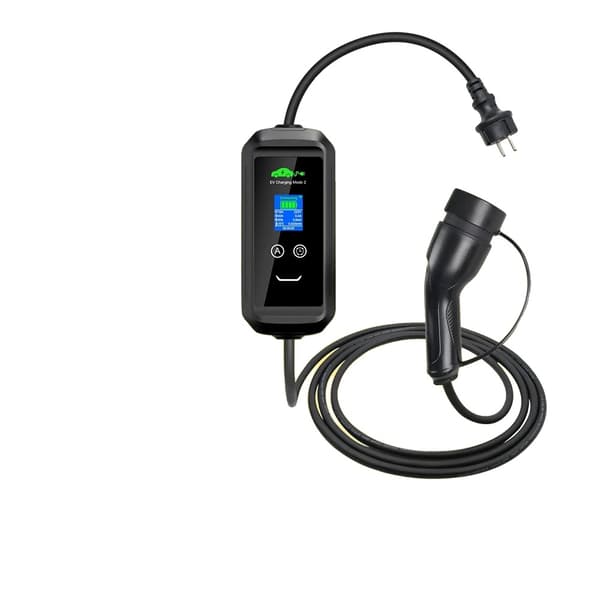 Kannettava sähköauton latauslaite 3,6KW, säädettävä virta, Bluetooth- ja WiFi-yhteys,3.6KW Kokonaisuudessaan 5M