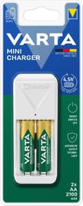 Miniatyrbilde 9 av 9: Varta Mini Charger, includes 2x AA 2100 mAh