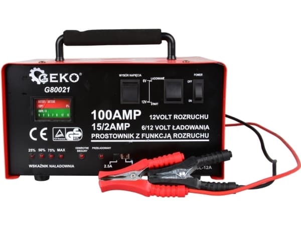 Geko tasasuuntaaja 100A 6/12V käynnistimellä GEKO(1)