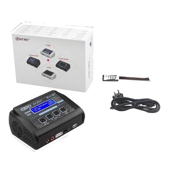Højtydende 150W RC Balanceoplader, Justerbare Opladningsstrømme, Bred Batterikompatibilitet,Sæt A, EU-stik
