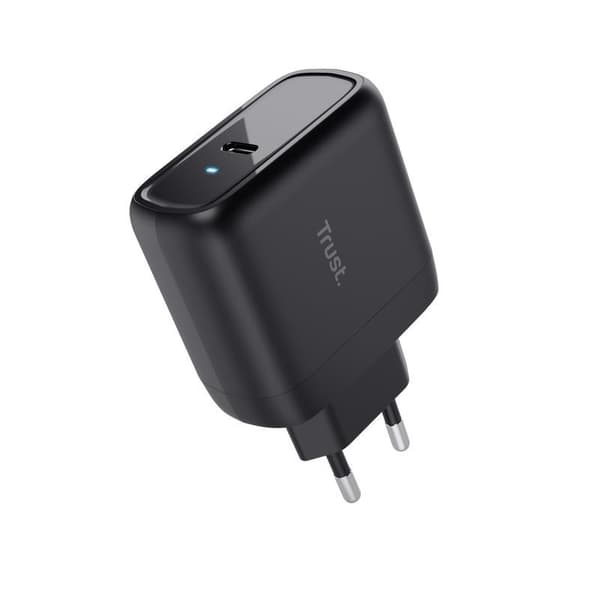 Mobillader væg maxo 65w/usb-c sort 24817, Trust