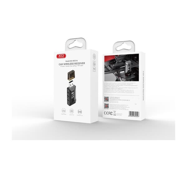 XO FM lähetin BCC16 Bluetooth MP3, musta