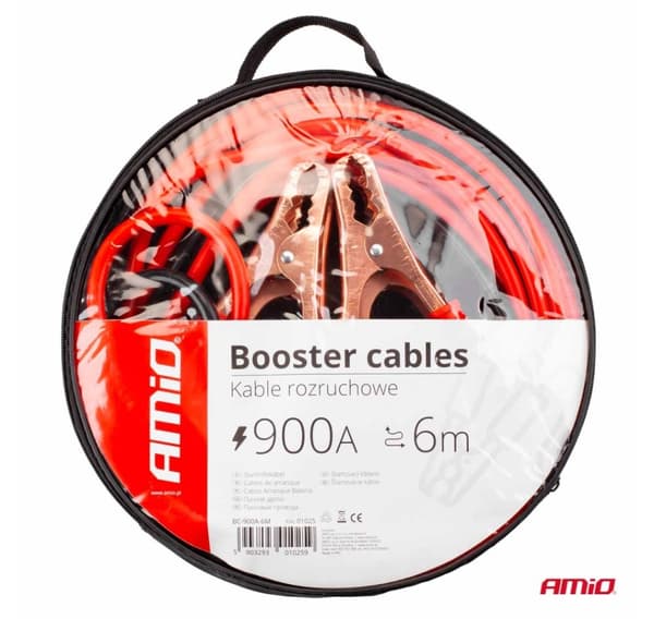 Startledningar 900A 6m med isolering 11 mm2