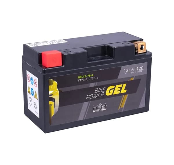 IntAct 6Ah käynnistysakku YT7B-4 GEL 150x65x93+-