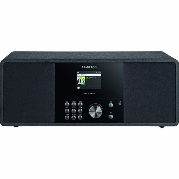 TELESTAR DIRA S 24 CD DAB+/FM Stereoradio CD-soittimella Musta