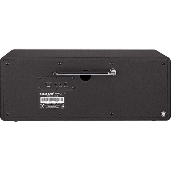 TELESTAR DIRA S 24 CD DAB+/FM Stereoradio CD-soittimella Musta