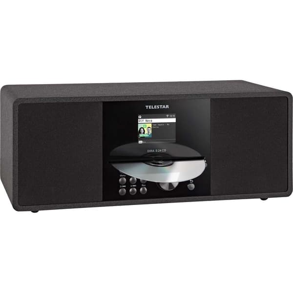 TELESTAR DIRA S 24 CD DAB+/FM Stereoradio CD-soittimella Musta