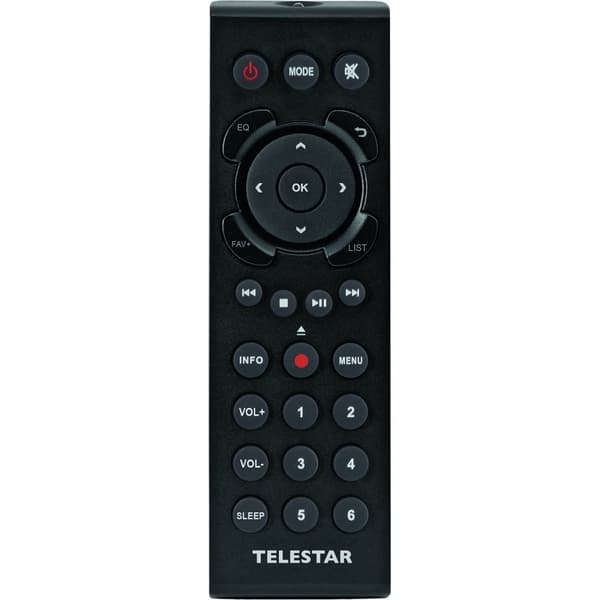 TELESTAR DIRA S 24 CD DAB+/FM Stereoradio CD-soittimella Musta