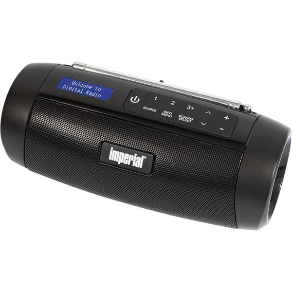 imperial DABMAN GO DAB+ / FM kompaktradio svart