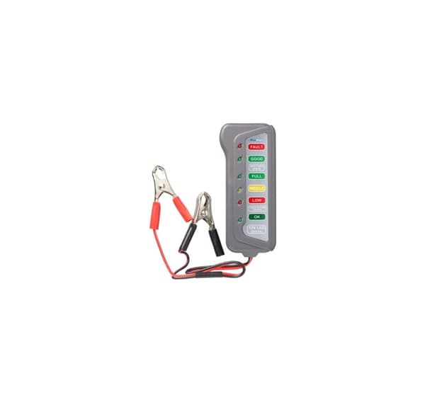 Akkutesteri 12V LED-merkkivaloilla