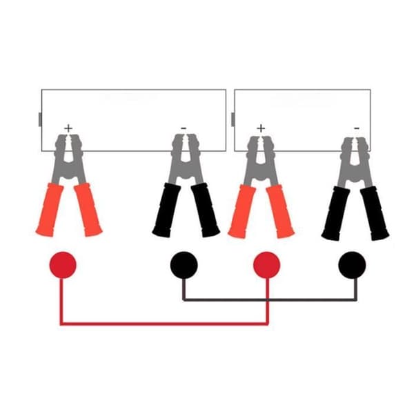Startkablar - LARS360 - 4M - 500A - 12V/24V - Universal