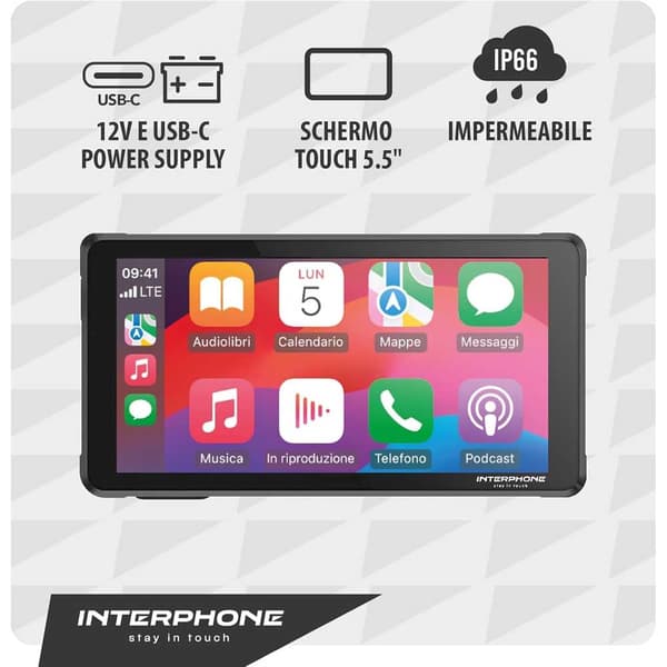 Interphone Cellularline Ridesync 12v Battery Ladekabel Gylden